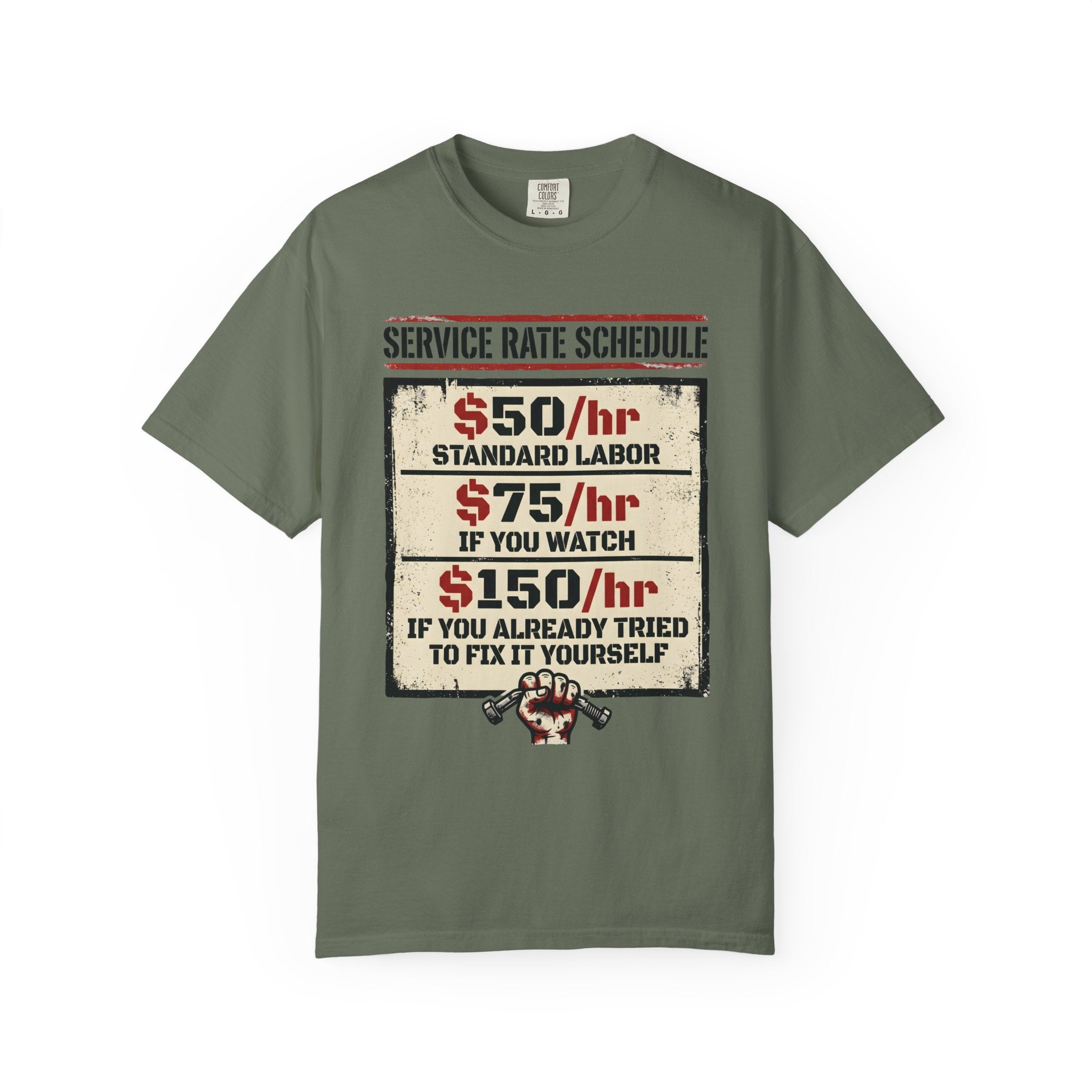 Service Rate Schedule T-Shirt