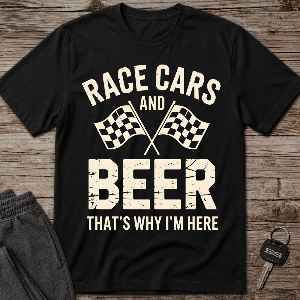 Race Cars And Beer T-Shirt