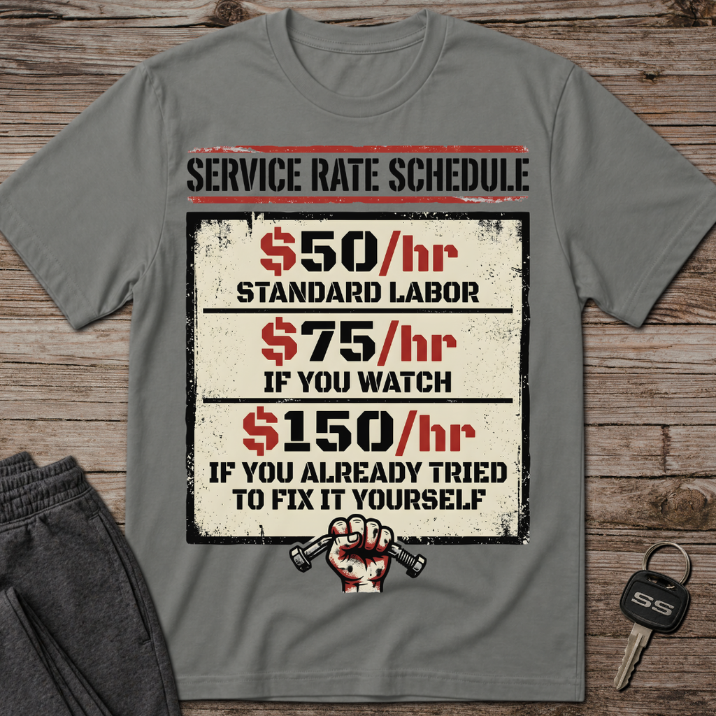 Service Rate Schedule T-Shirt