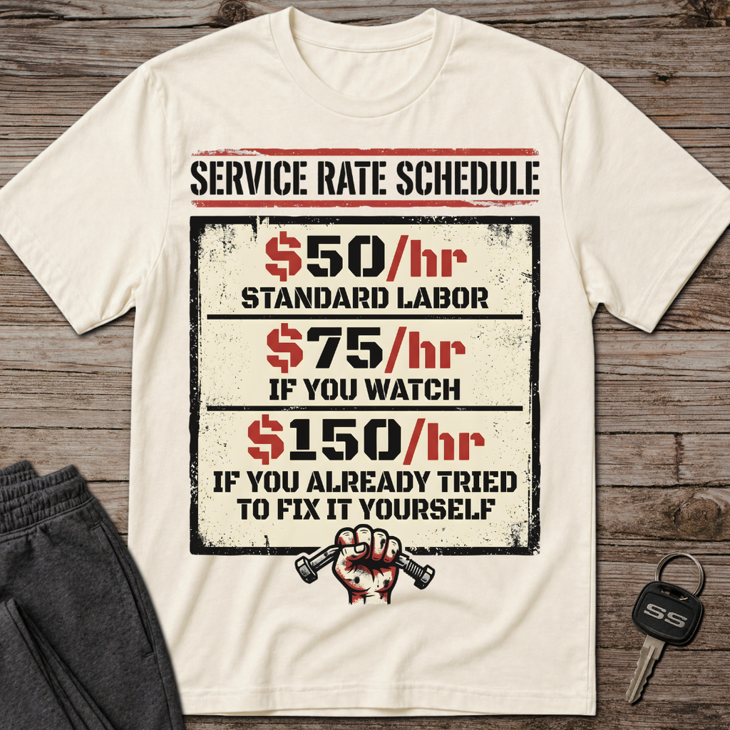 Service Rate Schedule T-Shirt