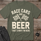 Race Cars And Beer T-Shirt