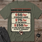 Service Rate Schedule T-Shirt