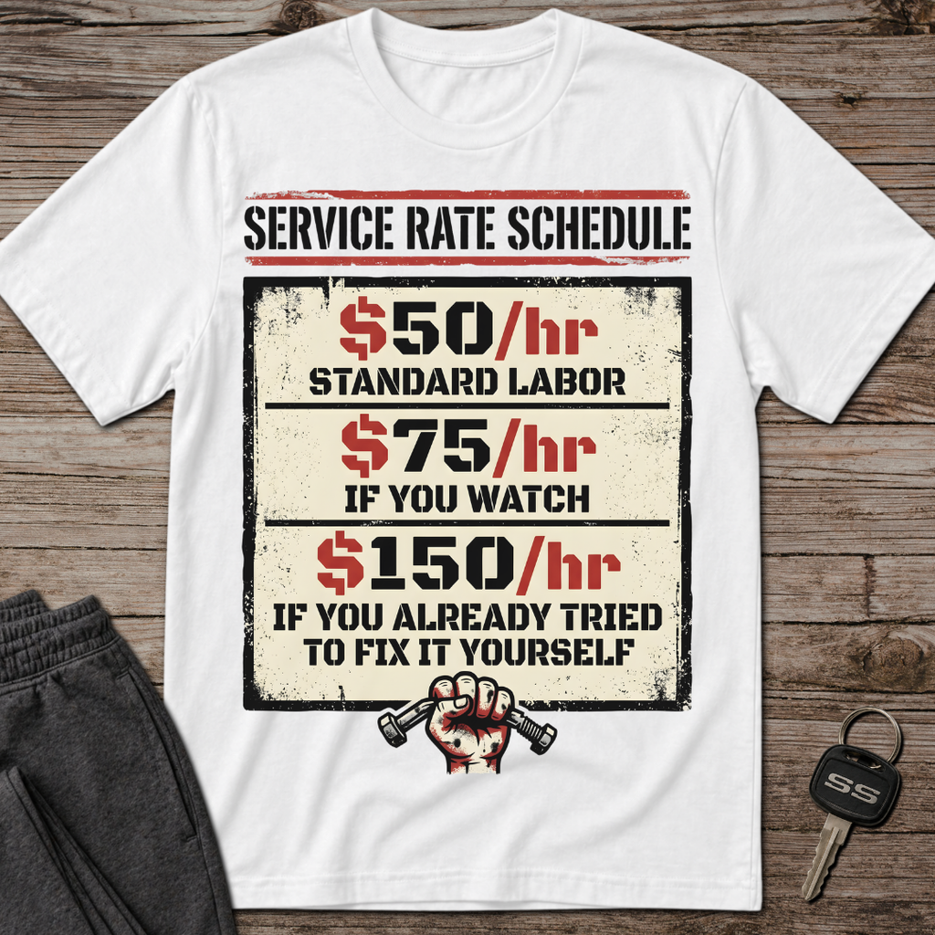 Service Rate Schedule T-Shirt