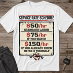 Service Rate Schedule T-Shirt